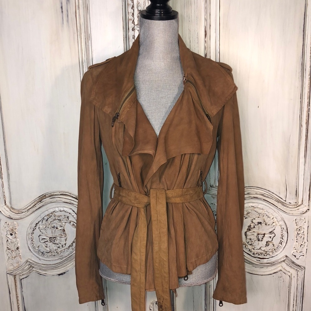 Brown Women's Belted Jacket